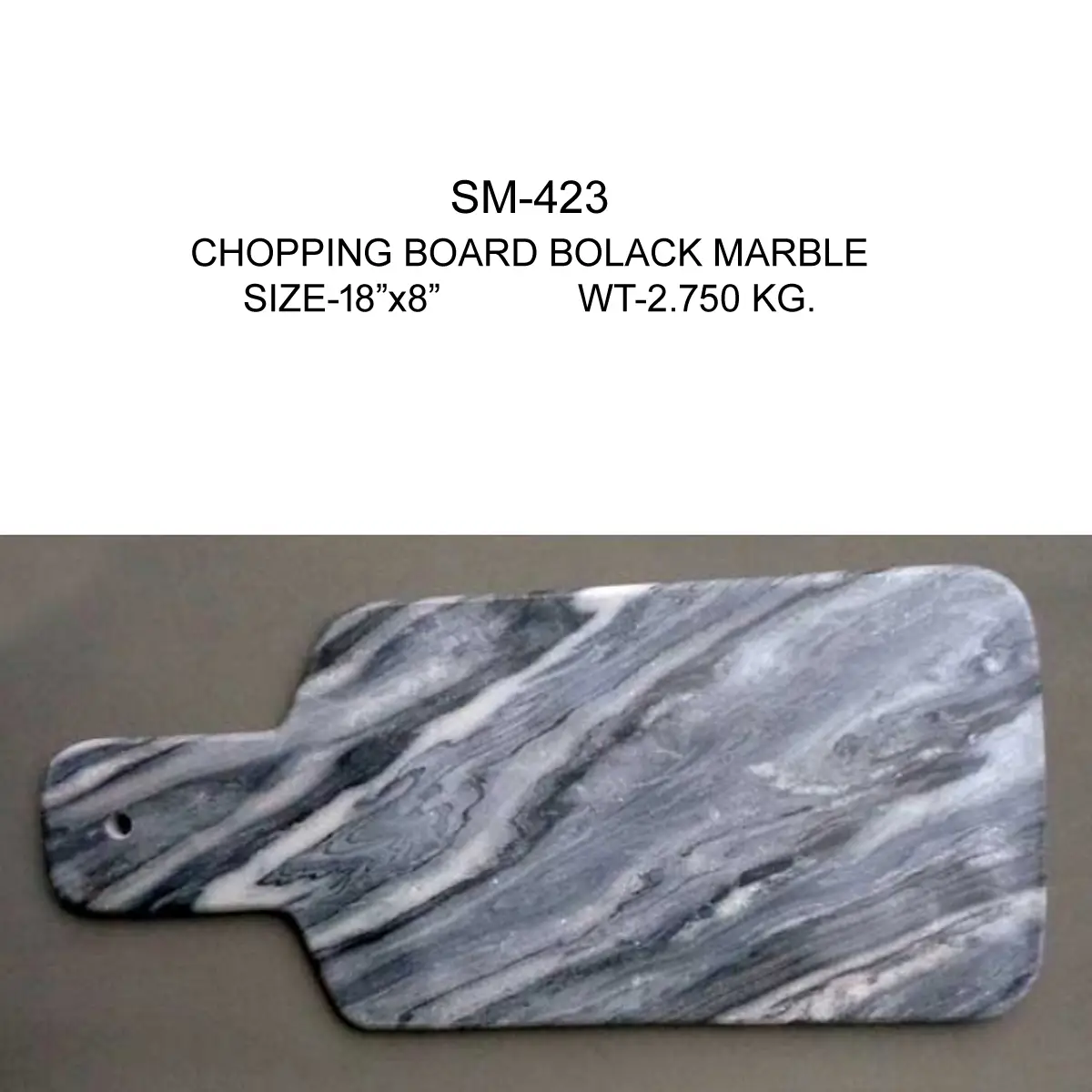 CHOPPING BOARD BLACK MARBLE